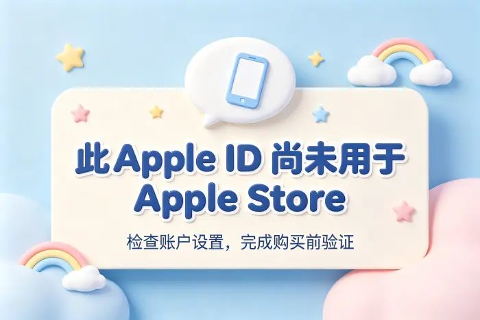 此apple id尚未用于applestore解决方法