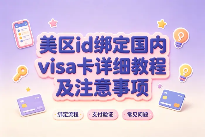 绑定国内 Visa 卡的操作步骤