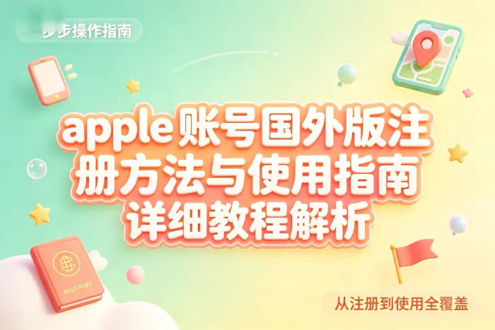 创建国外地区 Apple 账号的基本步骤