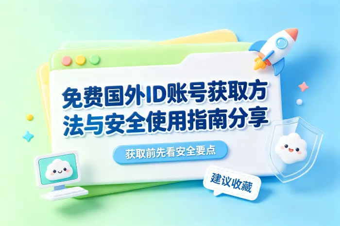 免费国外id账号