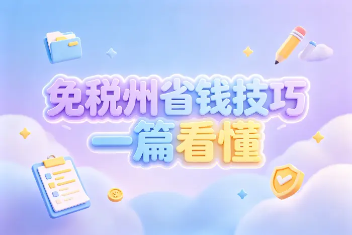 选择免税州后仍可能产生费用的情况
