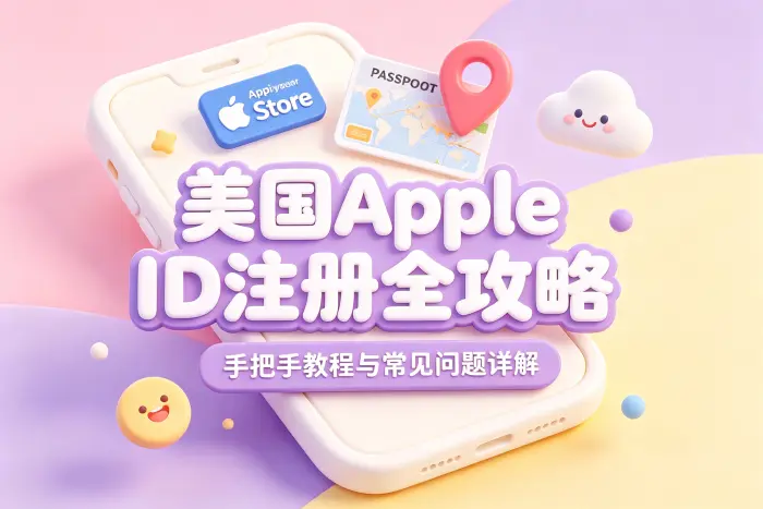 创建美国区 Apple 账号的常见步骤