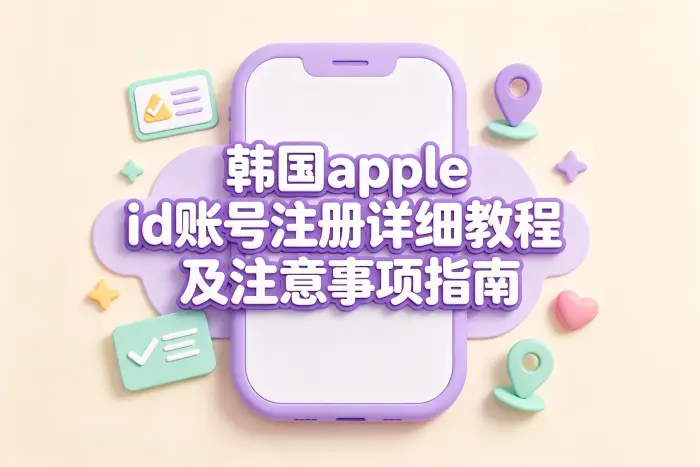 创建韩国地区 Apple ID 的操作步骤