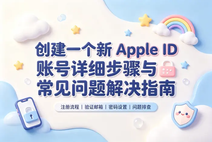 创建一个新apple id账号详细步骤与常见问题解决指南