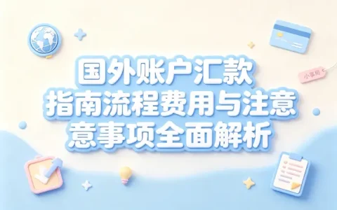 国外账户汇款指南流程费用与注意事项全面解析