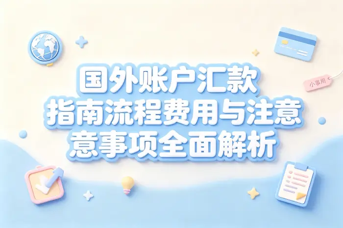 国外账户汇款指南流程费用与注意事项全面解析