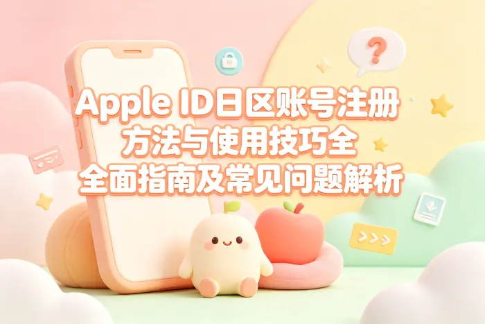 apple id日区账号注册方法与使用技巧全面指南及常见问题解析