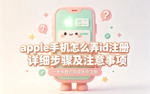 apple手机怎么弄id注册详细步骤及注意事项