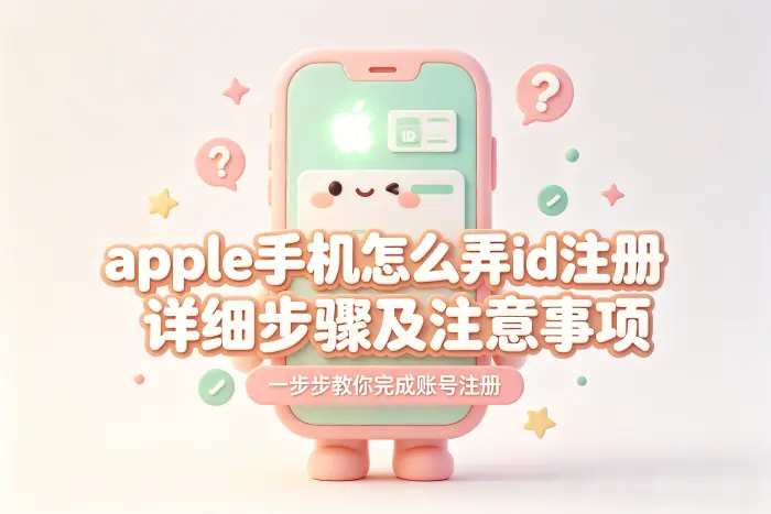 apple手机怎么弄id注册详细步骤及注意事项