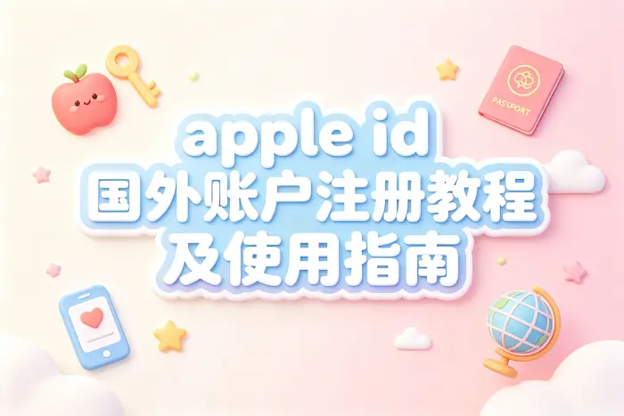 apple id国外账户注册教程及使用指南