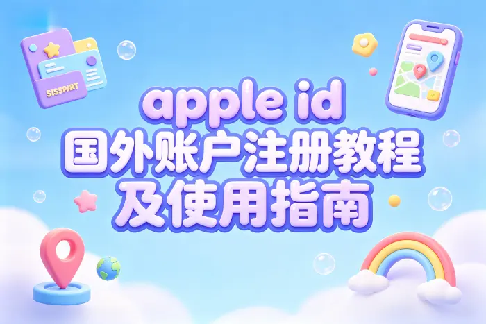 创建国外地区 Apple 账户的操作步骤