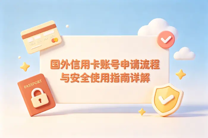 国外信用卡账号申请流程与安全使用指南详解