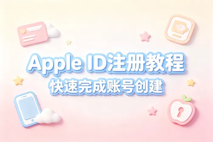 id注册apple id详细教程快速完成账号创建
