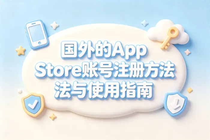 国外的appstore账号注册方法与使用指南