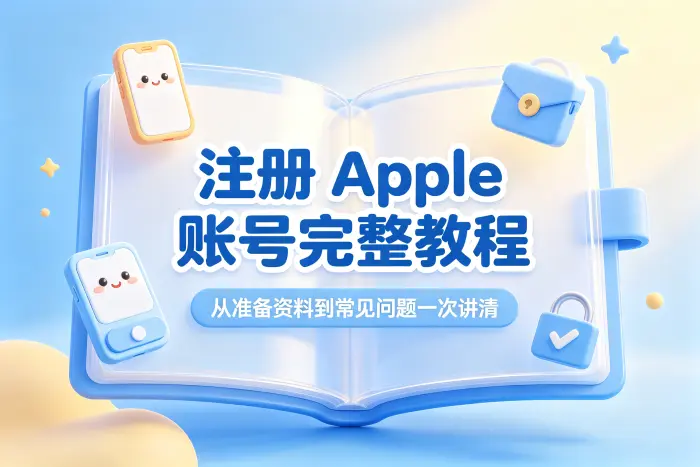 通过 iPhone 或 iPad 注册 Apple 账号步骤