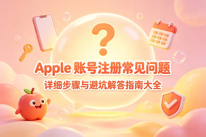注册 Apple 账号时容易忽略的事项