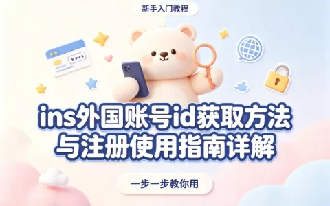 ins外国账号id获取方法与注册使用指南详解