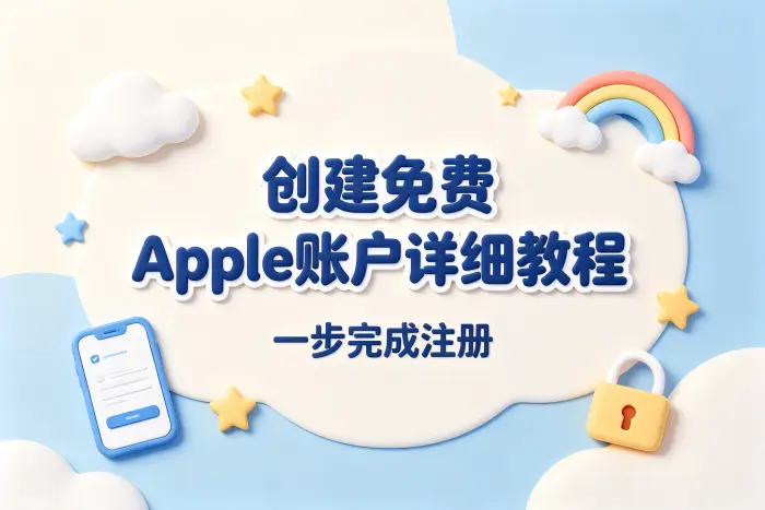 创建免费apple账户详细教程一步完成注册
