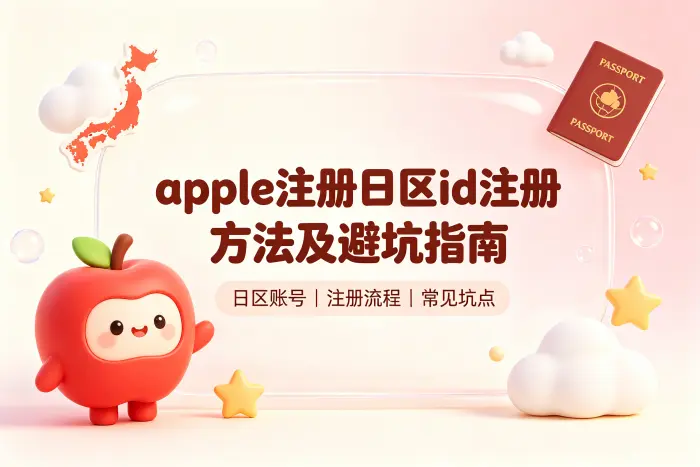 apple注册日区id注册方法及避坑指南