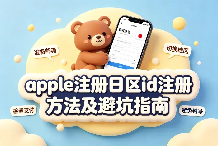 创建日本区 Apple ID 的基本步骤
