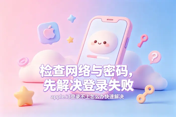 apple.id登录不上怎么办快速解决登录失败问题