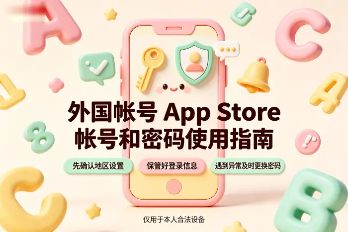 登录外国 App Store 账号的基本步骤