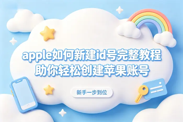 apple如何新建id号完整教程助你轻松创建苹果账号