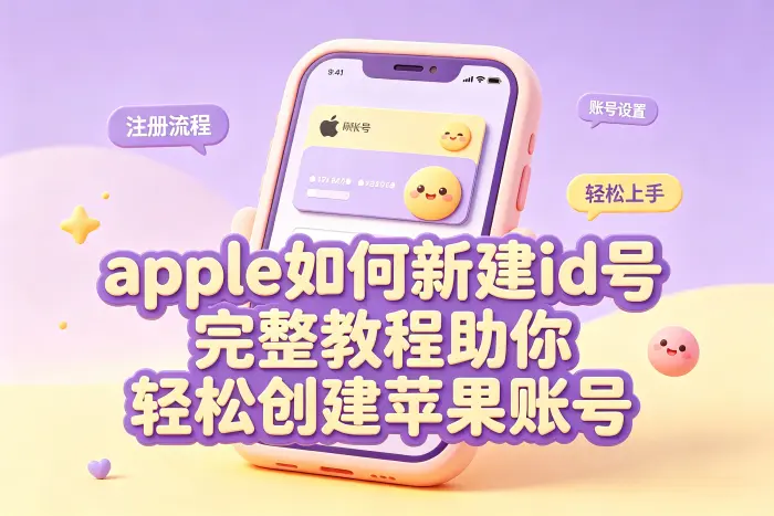 通过苹果设备新建 Apple ID