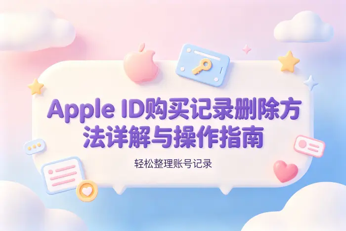 apple id购买记录删除方法详解与操作指南