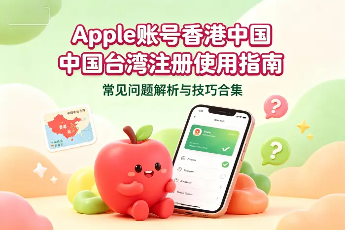 使用香港或台湾账号时需要注意的事项