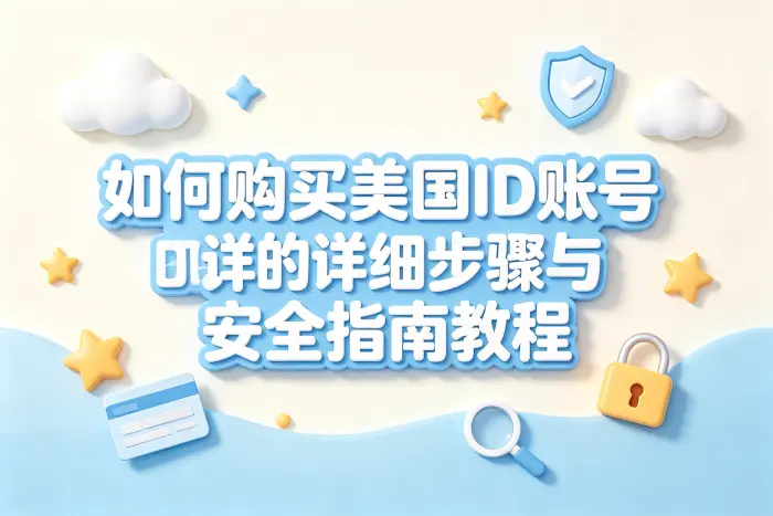 如何购买美国id账号的详细步骤与安全指南教程