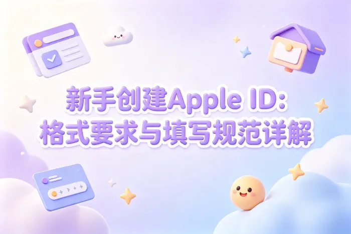 创建apple id格式