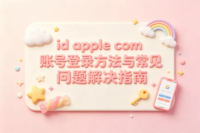 id apple com账号登录方法与常见问题解决指南