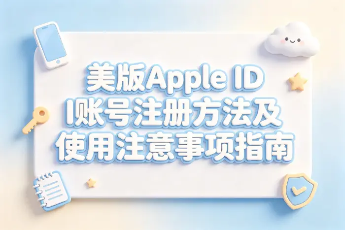 美版appleid账号注册方法及使用注意事项指南
